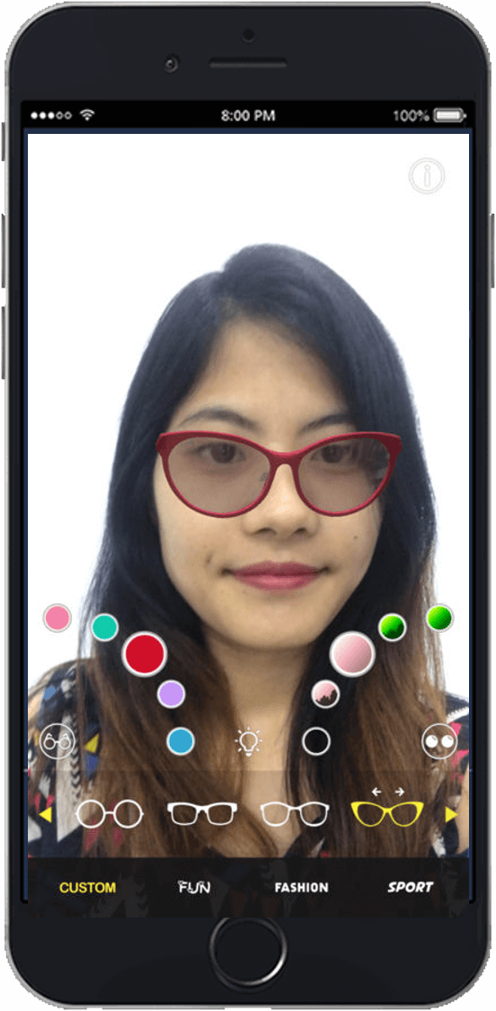 GlassOn - Virtual try-on eye glasses solution